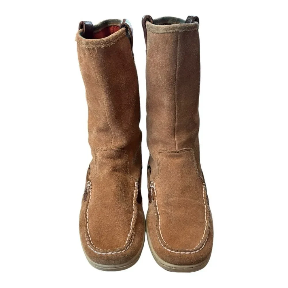 Sperry Top-Sider 9616707 Casual Boat Stitched Suede Leather Moc Toe Boots 8